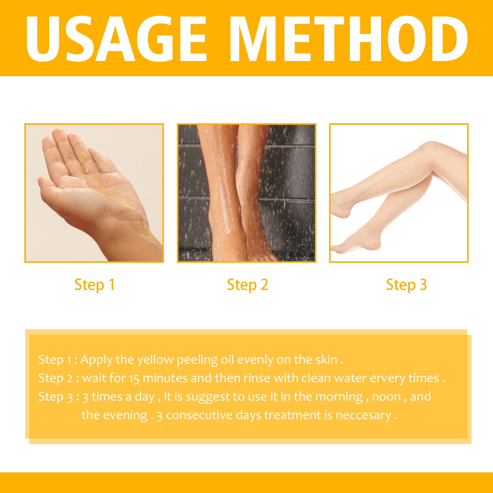 OUHOE Yellow Exfoliating Body Oil — Smooth, Bright & Detoxified Skin