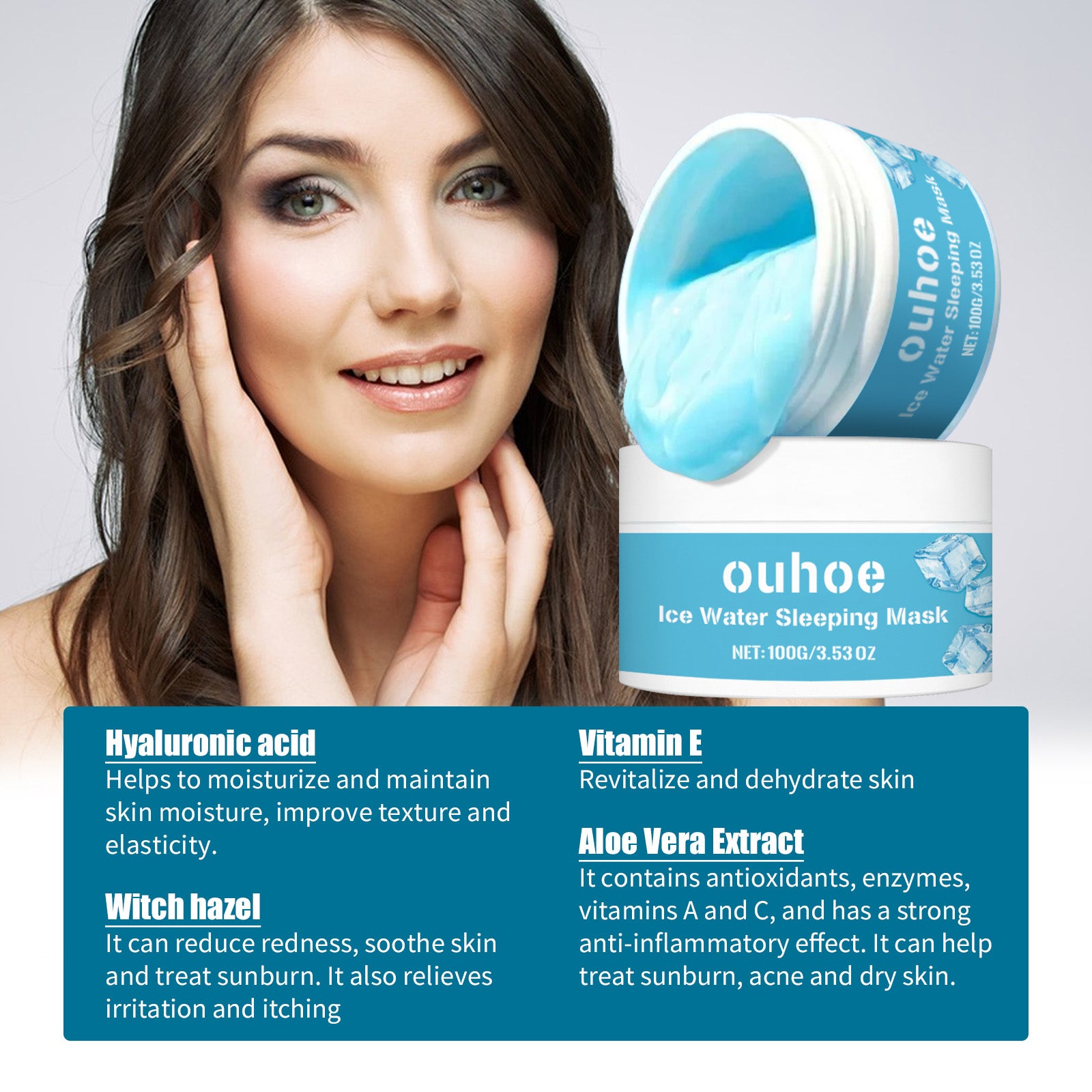 OUHOE Hydrating Overnight Sleeping Mask — Wake Up Glowing